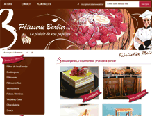 Tablet Screenshot of gourmandise-barbier.com